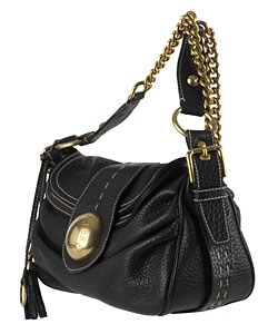 Dolce & Gabbana Black Leather Flap Shoulder Bag