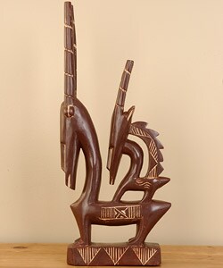 Hand-carved Chiwara Set (Ghana)