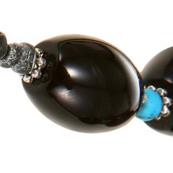 Agate, Jade and Blue Turquoise Necklace