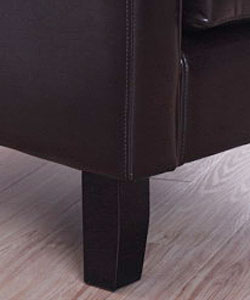 Cosmopolitan Dark Brown Leather Arm Chair
