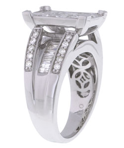 14k White Gold 3ct TDW Diamond Engagement Ring (G-H, I1)