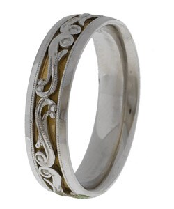 Tacori Platinum 18k Gold Men's Wedding Band
