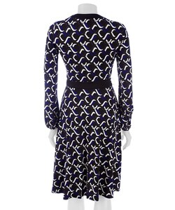 Donna Morgan Printed Jersey Faux Wrap Dress
