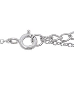 Sterling Silver CZ Christian Cross Necklace