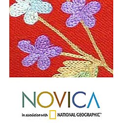 'Aari Floral' Wool  Handbag (India)