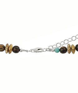 Sterling Silver Cross with Multi-Stone Necklace