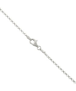 Sterling Silver Italian Filigree Rolo Necklace