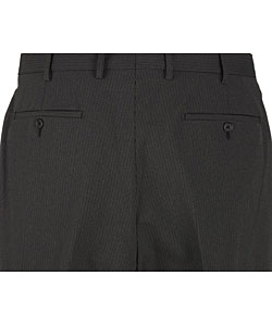 Prada Men's Dark Grey Striped Dress Pants
