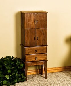 Oak Jewelry Armoire