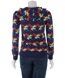Blue Brand Women's French Terry Star Zip-up Hoodie
