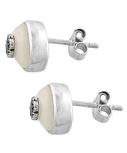 Sterling Silver Mother of Pearl Earrings