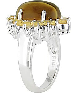 Sterling Silver Tiger's Eye Citrine Ring