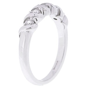 14k White Gold 1/4ct TDW 5-stone Diamond Ring (G-H, I2)