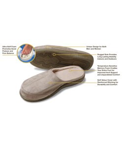Sarah Peyton Unisex Memory Foam Slippers