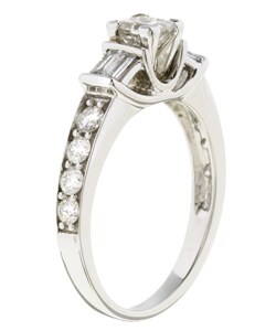 14k White Gold 1ct TDW Diamond Engagement Ring (G, I1-2)