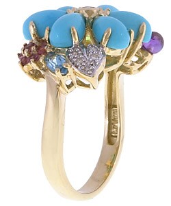 Encore by Le Vian 14k Gold Turquoise and Gemstone Ring