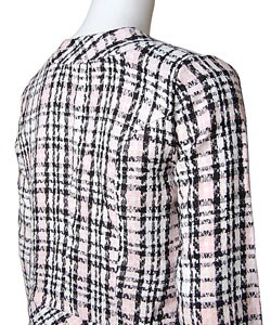 Carbon Plaid Boucle Jacket