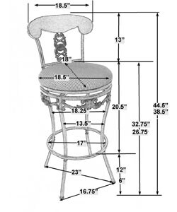 Braillen Extension Leg Adjustable Height Stool