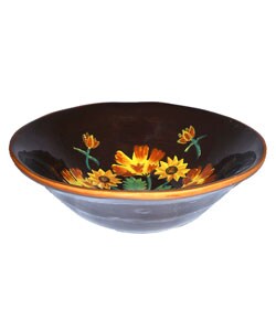 English Sunflower Hand-painted 16-piece Dinnerware Set