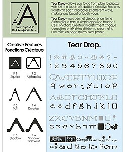Cricut Tear Drop Cartridge
