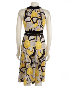 Sheri Martin ITY Printed Keyhole Front Dress