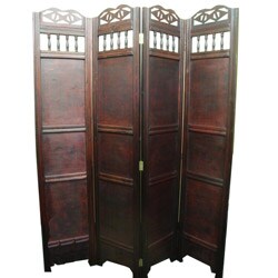 Phat Tommy Folding Room Divider with Palm Tree Design