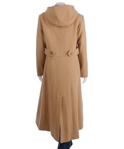 London Fog Long Hooded Wool Coat