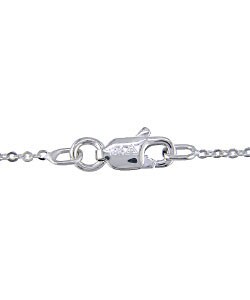 10k White Gold Diamond Butterfly Necklace