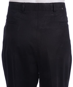 Pierre Cardin Men's Black 2-pleat Dress Trousers