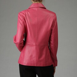 Liz Claiborne Women's Leather Scuba Jacket
