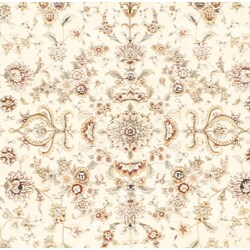 Asian Hand-knotted Ivory Tabriz Rug (12' x 15')