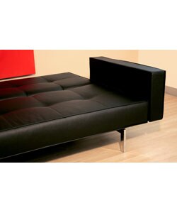 Aragorn Black Convertible Sofa/ Bed