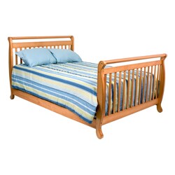 DaVinci Emily 4-in-1 Crib with Toddler Rail in Honey Oak