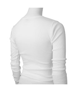 Lucky Brand White Ribbed Junior's Tee