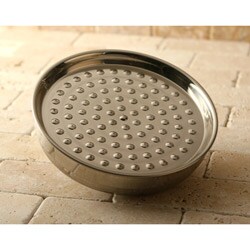 Satin Nickel Victorian Showerhead and Arm
