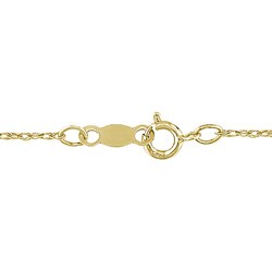 10k Yellow Gold Diamond Accent Star Necklace