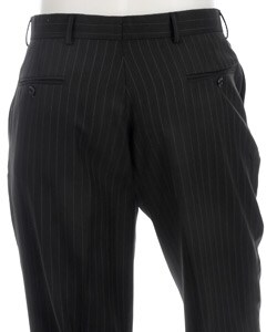 Perry Ellis Blue Deco Stripe Brown Trousers