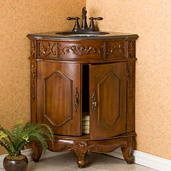 Sedgefield Walnut Corner Bathroom Vanity