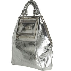 Versace Silver Mirror Hit Satchel