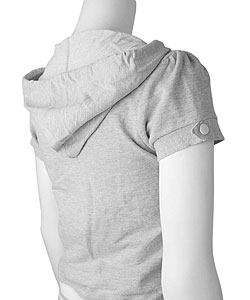 LEI Women's Varsity Zip Front Hooded Jacket