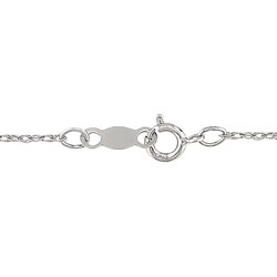 10k White Gold Diamond Pink Topaz Pendant