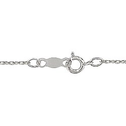 10k White Gold 1/5ct TDW Diamond Heart Necklace