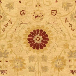 Handmade Timeless Ivory/ Sand Wool Rug (8' x 10')