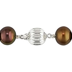 Cultured Freshwater Brown Pearl Necklace (11-12 mm)