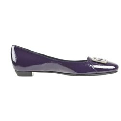 Sergio Rossi Women's Purple Patent Leather Flats