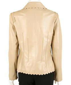 Via Spiga Women's Leather 3-button Blazer