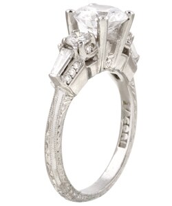 Tacori Platinum 5/8ct TDW Diamond Engagement Ring (G, VS)