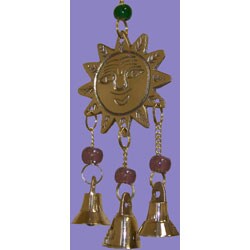 Handcrafted Three Suns Wind Chime (India)