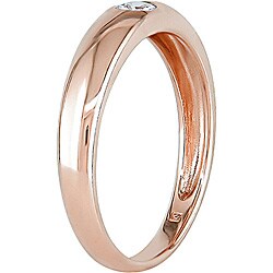 10k Pink Gold and White Sapphire Ring