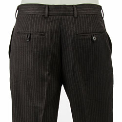 Perry Ellis Men's Flat Front Charcoal Pants